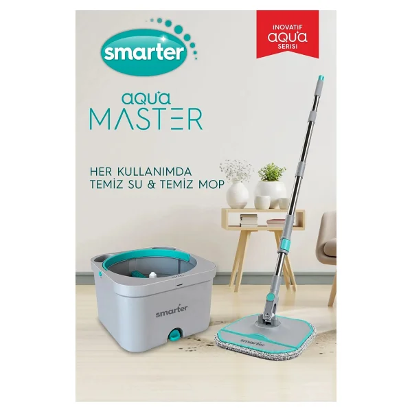 Smarter Aqua Master Otomatik Temizlik Seti + 4 Adet Yedek Mop - Görsel 2