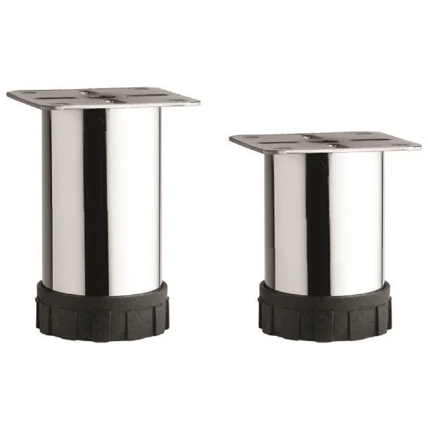 Tuğra Ayarlanabilir Pingolu Krom Mobilya Dolap Ayağı Metal 4'lü 10 cm - 4 Adet - Görsel 2