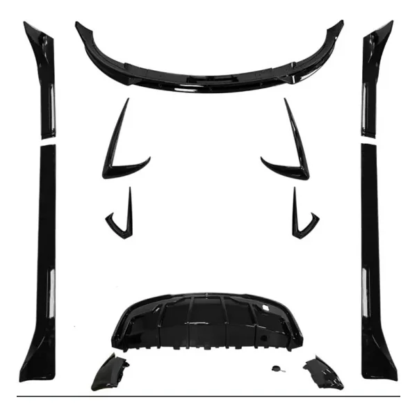 Tesla y model body kit aero kit pianoblack - Görsel 2