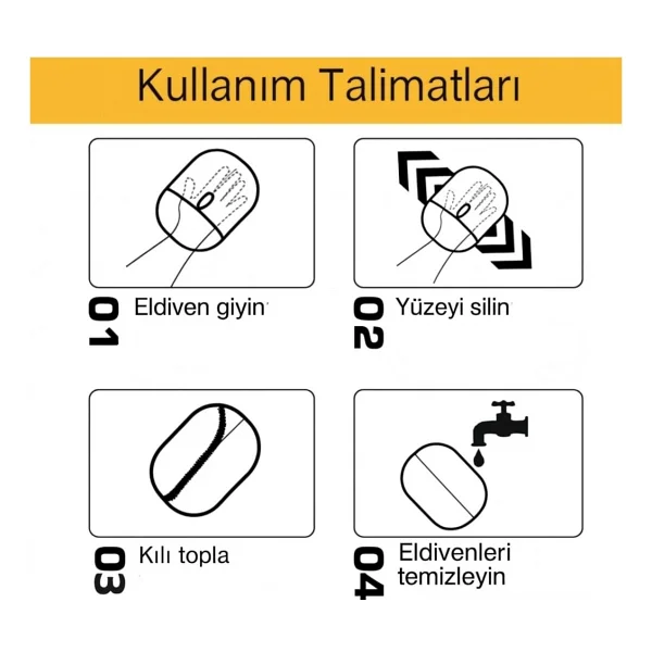 Kedi Köpek Tüy Toplayıcı Yıkanabilir Statik Eldiven Koltuk Halı Elbise Tüy Temizleme Aparatı 24X16,5 - Görsel 5