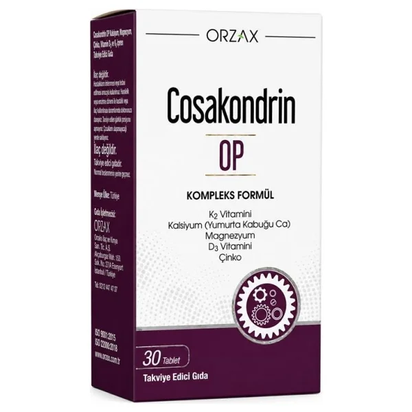 Orzax Cosakondrin OP 30 Tablet - Görsel 3