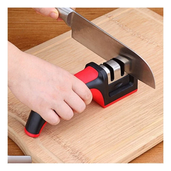 Store Bıçak Bileyici 3 Açılı Elmas Seramik Tungsten Çelik El Bıçakları Bileme Et Bıçağı Bile - Görsel 4