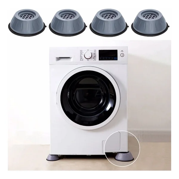 ZeytStore Beyaz Eşya Altlığı Ayağı Çamaşır Bulaşık Makinası Buzdolabı Yükseltici Titreşim Önleyici 8 Adet - Görsel 3