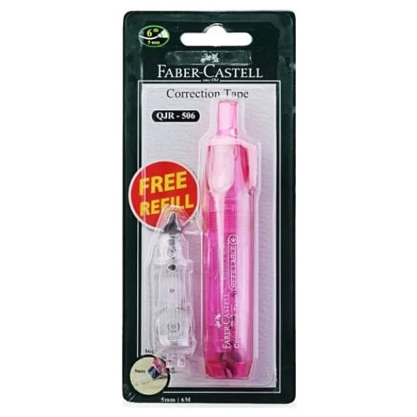 Faber-Castell 5 mm x 6 m Yedekli Kalem Şerit Düzeltici - Görsel 4