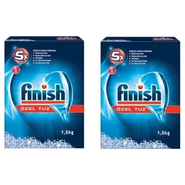 Finish Bulaşık Makinesi Tuzu 1.5 kg 2'li - Görsel 3