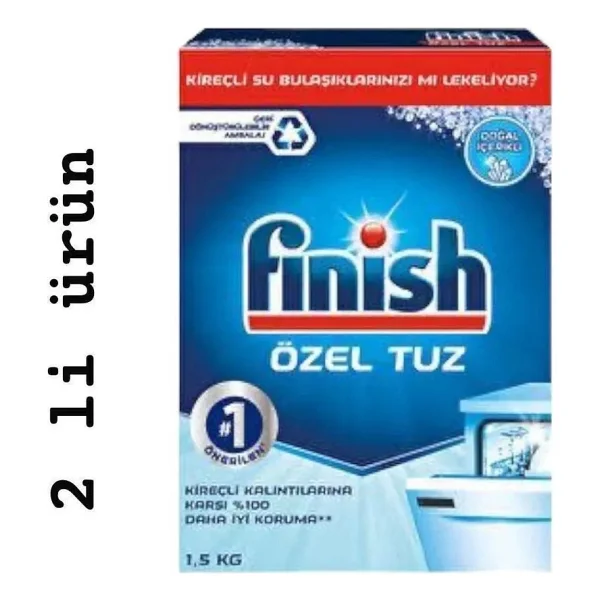Finish Bulaşık Makinesi Tuzu 1.5 kg 2'li - Görsel 2
