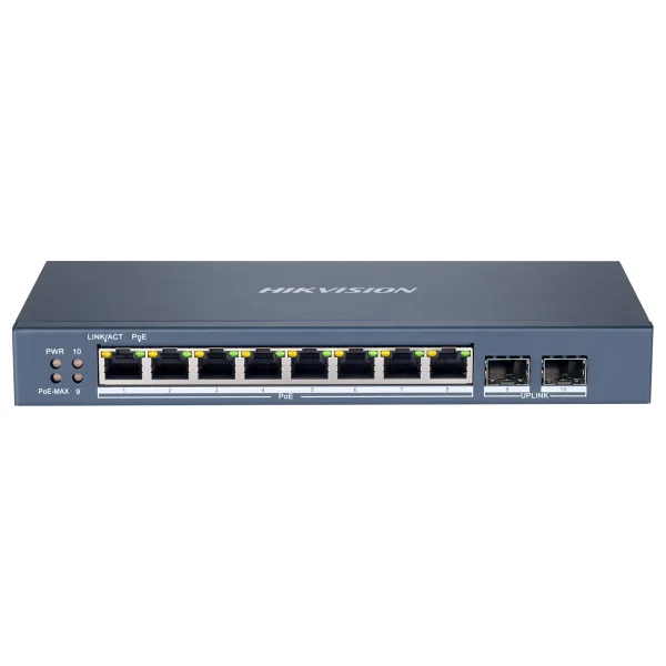 Hikvision DS-3E1510P-SI 8 Port 10/100/1000 Mbps Gigabit PoE Switch - Görsel 4