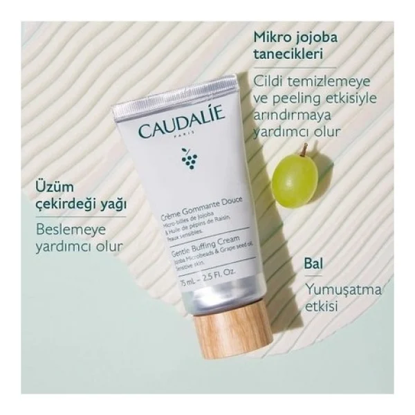 Caudalie Gentle Buffing Hassas Ciltler İçin Krem Peeling 75 ml - Görsel 6