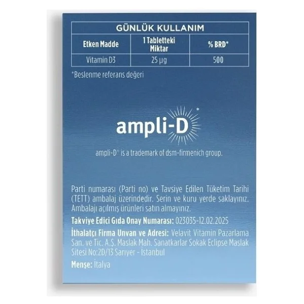 Velavit V-Rapid Vit D 60 Tablet - Görsel 7