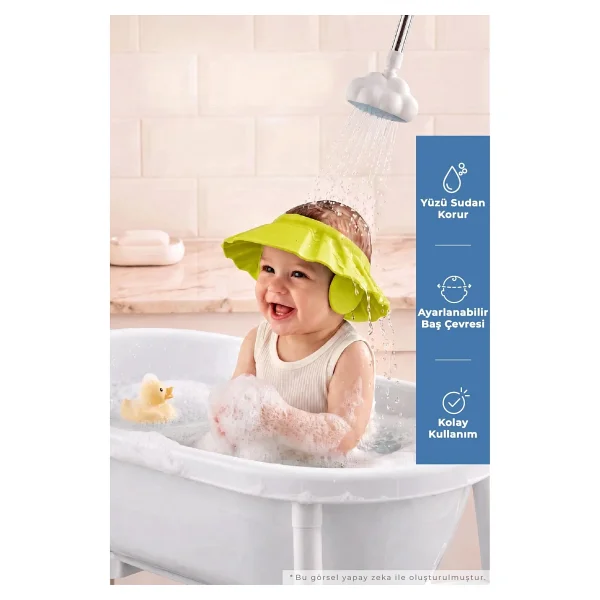 Babyjem Soft Bebek Banyo Siperi Yeşil - Görsel 7