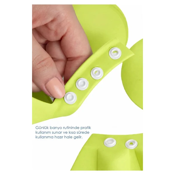 Babyjem Soft Bebek Banyo Siperi Yeşil - Görsel 3