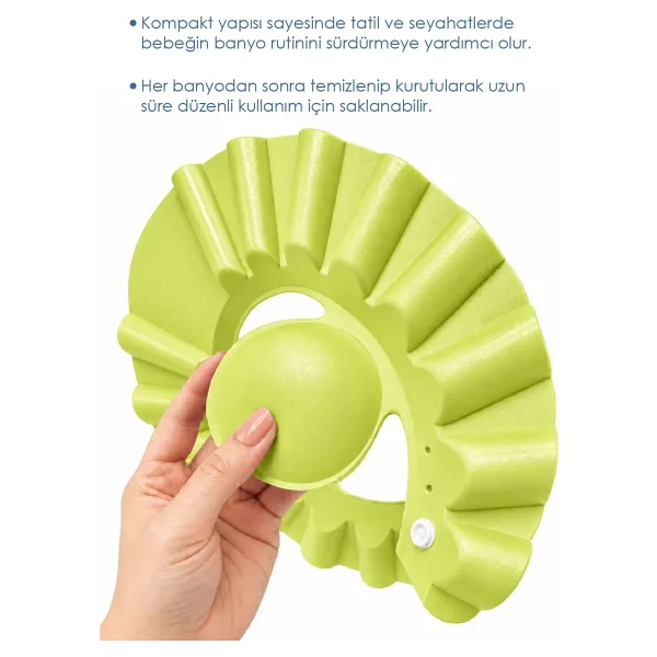 Babyjem Soft Bebek Banyo Siperi Yeşil - Görsel 5