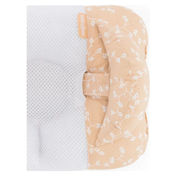 Babyjem Ayarlanabilir Düz Kafa Yastığı Somon Çiçek - Görsel 5
