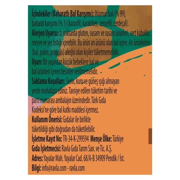 Ravla Kids Flumix Baharatlı Bal Karışımı 250 gr - Görsel 8