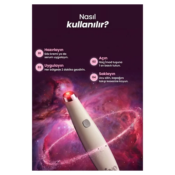 İyo Revitalizing Eye Massager Göz Çevresi Bakım Cihazı - Görsel 8