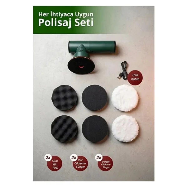 Piranha PP-9520 Şarjlı 4000 mAh Polisaj Makinesi - Görsel 3