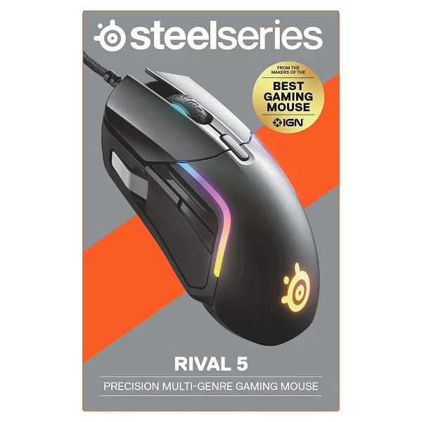SteelSeries Rival 5 RGB Optik Kablolu Oyuncu Mouse - Görsel 5