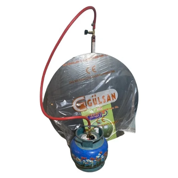 Gülsan Tüplü Sac Ocak 55 cm Hazır Set (1.5 mt Hortum+2 Kelepçe+Musluk) - Görsel 4