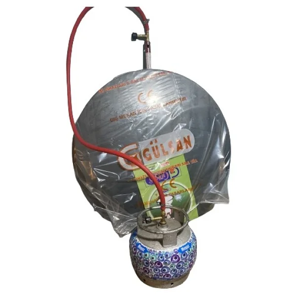 Gülsan Tüplü Sac Ocak 55 cm Hazır Set (1.5 mt Hortum+2 Kelepçe+Musluk) - Görsel 2