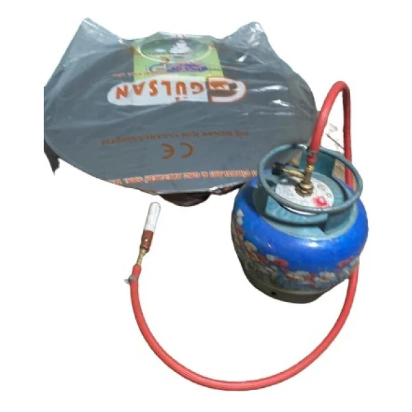 Gülsan Tüplü Sac Ocak 55 cm Hazır Set (1.5 mt Hortum+2 Kelepçe+Musluk) - Görsel 3