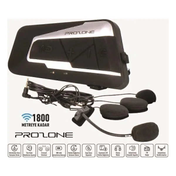 Prozone Kask Kulaklığı Intercom Sistemi - Görsel 3