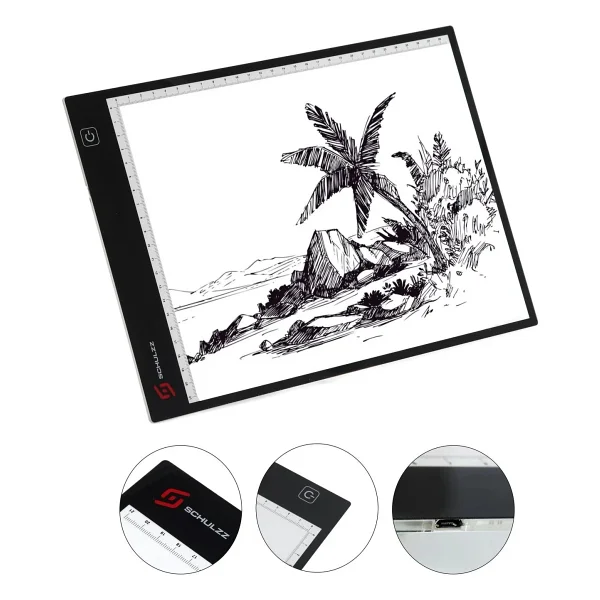 Schulzz Led Işıklı A4 Çizim Kopyalama 3 Seviyeli Ayarlanabilir Grafik Tahtası - Görsel 6