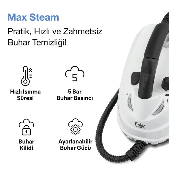 Fakir Max Steam Buharlı Temizleyici - Görsel 8