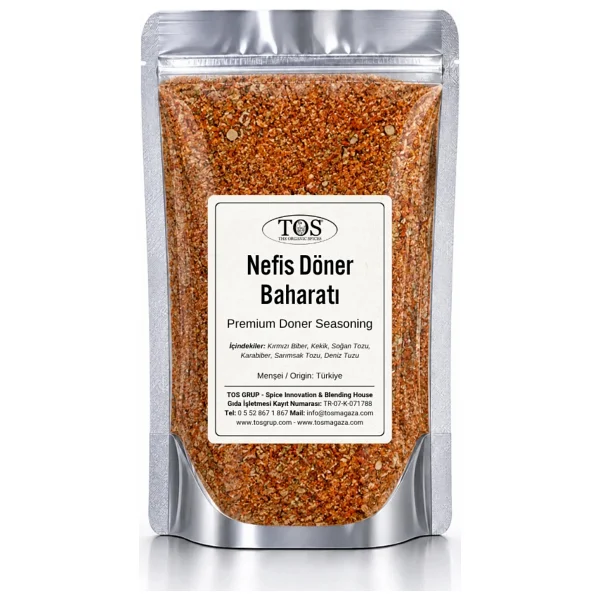 TOS The Organic Spices Nefis Döner Baharatı 100 gr Delicious Döner Spice - Premium Quality Baharat Karışımı - Görsel 5