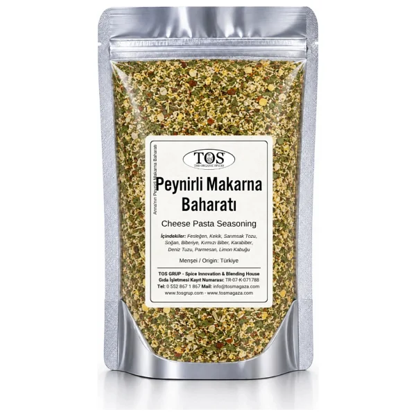TOS The Organic Spices Anna'nın Peynirli Makarna Baharatı 500 gr - Görsel 6