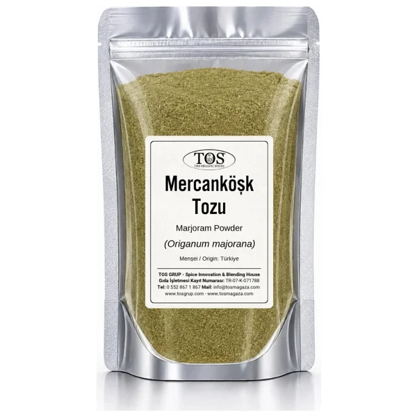 Mercanköşk Tozu 500 gr (1. Kalite) Origanum majorana / Marjoram Powder - Görsel 4