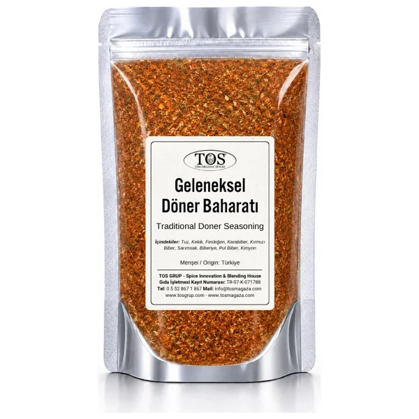 TOS The Organic Spices Geleneksel Döner Baharatı 250 gr Traditional Döner Spice - Premium Quality Baharat Karışımı - Görsel 5