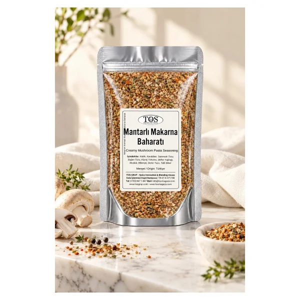 TOS The Organic Spices Nina'nın Kremalı Mantarlı Makarna Baharatı 250 gr - Görsel 2
