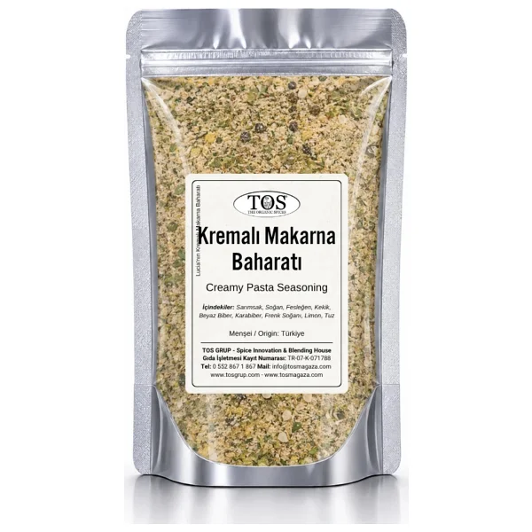 TOS The Organic Spices Lucia'nın Kremalı Makarna Baharatı 250 gr - Görsel 6