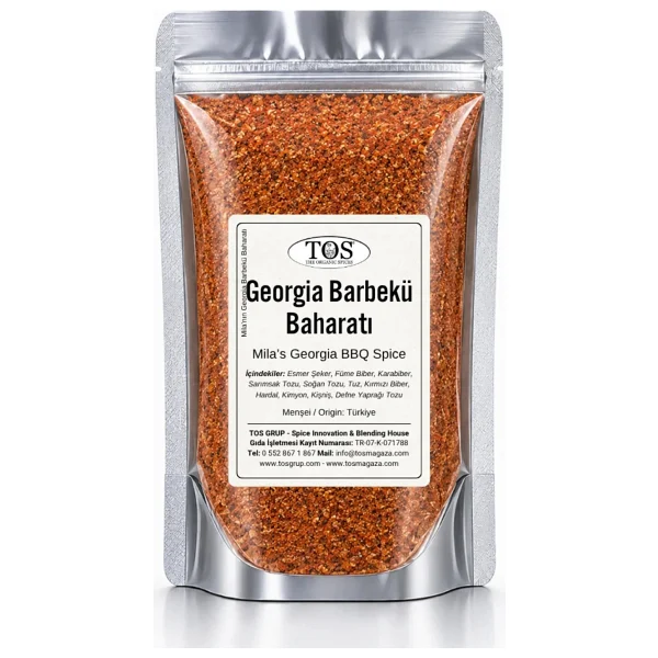 TOS The Organic Spices Mila'nın Georgia Barbekü Baharatı 250 gr - Görsel 6