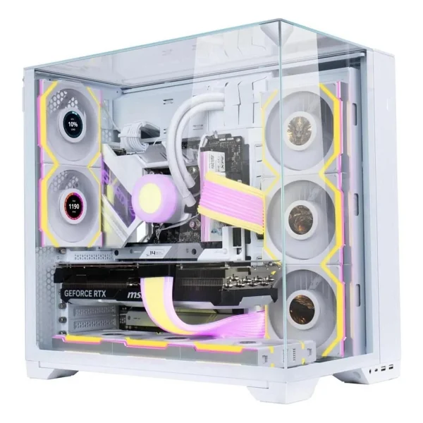 Lian Li UNI FAN SL Wireless LCD 120 Reverse G99.12RSLLCD1W3W.00 Beyaz 3'lü 12 cm Kasa Fanı - Görsel 6
