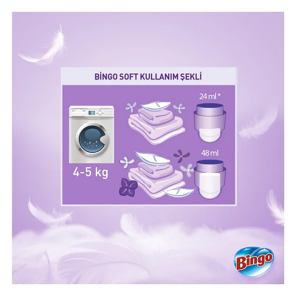 Bingo Soft Sensitive Yumuşatıcı 60 Yıkama 1.44 lt 6'lı - Görsel 6