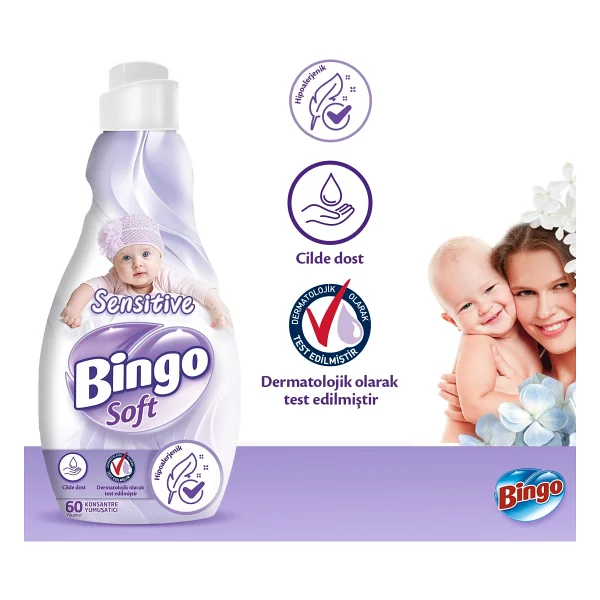 Bingo Soft Sensitive Yumuşatıcı 60 Yıkama 1.44 lt 6'lı - Görsel 7