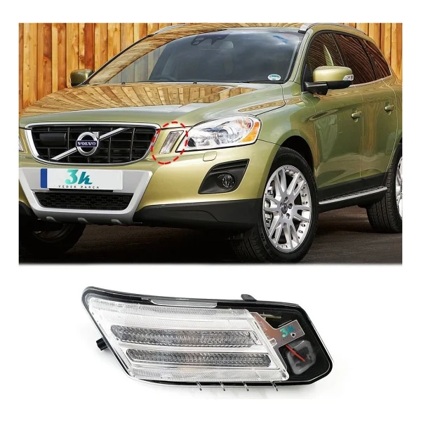 Depo Volvo XC60 2009 2010 2011 2012 2013 Sol Gündüz Ledi - Görsel 7