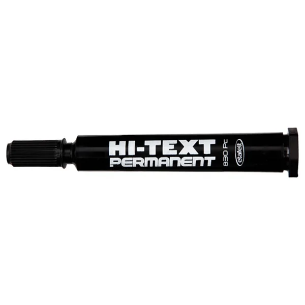 Hi-Text 830 Kesik Uçlu Siyah Permanent Marker Kalem - Görsel 3