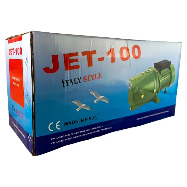 Millian Italy Style JET100 1 Hp Bakır Sargılı Büyük Su Pompası - Görsel 3