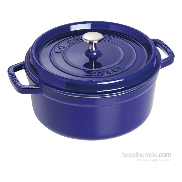 Staub La Cocotte Yuvarlak Koyu Mavi 26 cm Döküm Tencere - Görsel 4