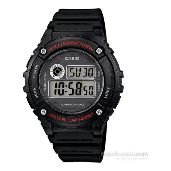 Casio Standart W-216H-1AVDF Erkek Kol Saati - Görsel 4