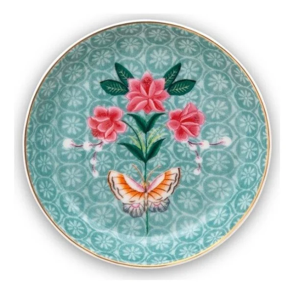 Pip Studio Blushing Birds Mavi Çay Tabağı - Görsel 4