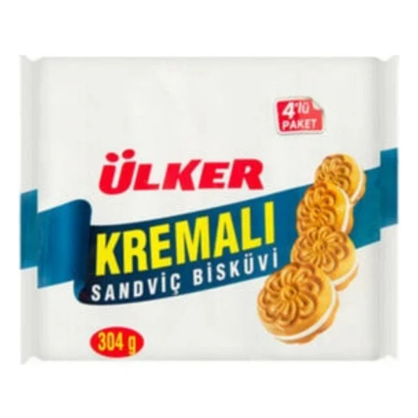 Ülker Kremalı Sandviç Bisküvi 4x61 gr - Görsel 8