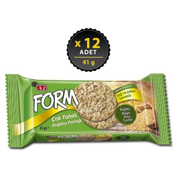Eti Form Çok Tahıllı Buğday Patlağı 41 gr 12'li - Görsel 4