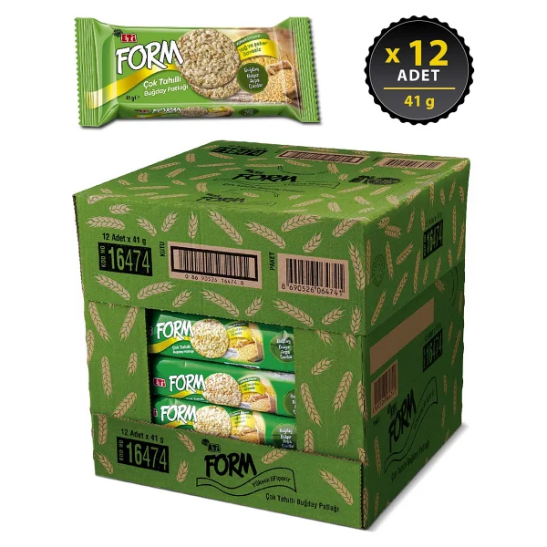 Eti Form Çok Tahıllı Buğday Patlağı 41 gr 12'li - Görsel 2