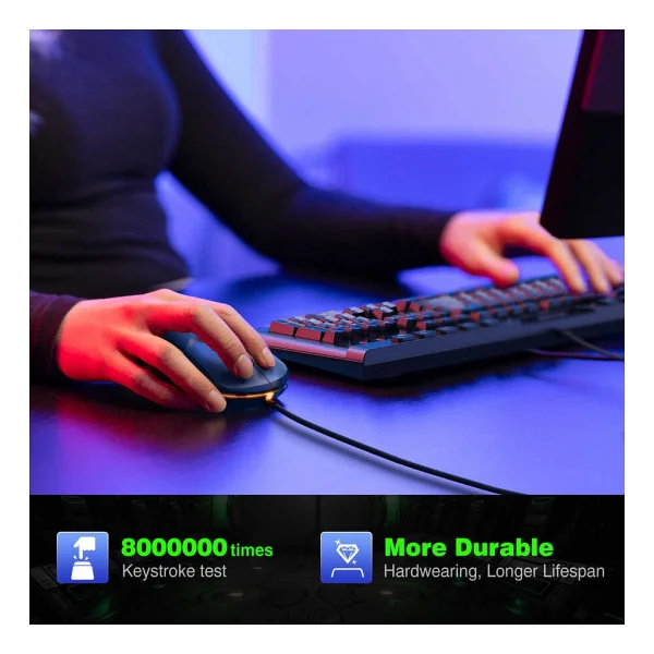 Onikuma G21 RGB Kablolu Oyuncu Klavye Mouse Seti - Görsel 9