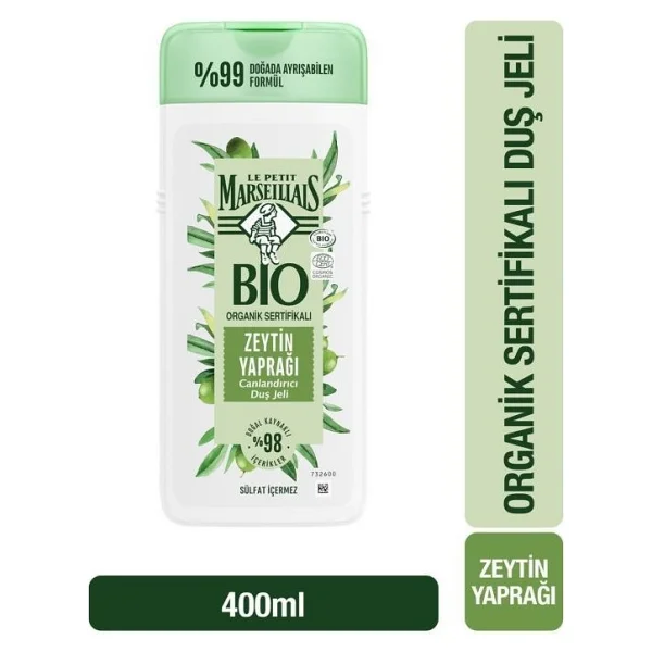 Le Petit Marseillais Duş Jeli Bio Organik Sertifikalı Zeytin Yaprağı 400 ml - Görsel 6