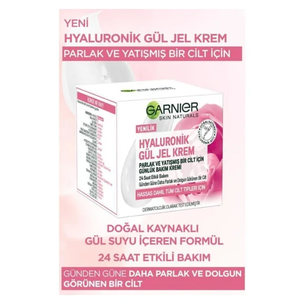 Garnier Hyaluronik Gül Jel Günlük Bakım Kremi 50 ml - Görsel 10