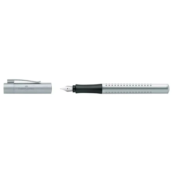 Faber-Castell Grip 2011 Gümüş M Uç Dolma Kalem - Görsel 3